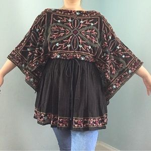 Free people embroidered tunic, size small